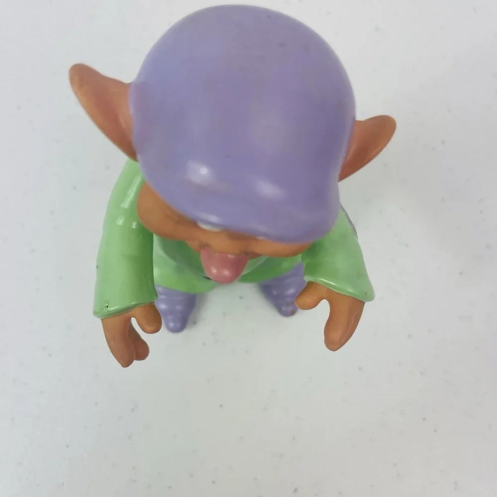 DOPEY Vintage Snow White and the Seven Dwarfs Vinyl Toy Doll Figure‎ Figurine 5